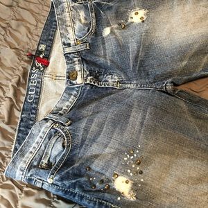 Guess jeans bootcut size 30 distressed